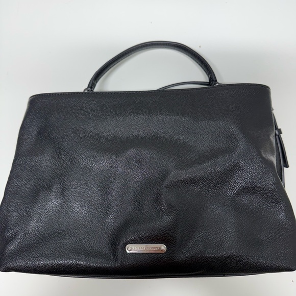 Rebecca Minkoff Elegant Black Leather armour top handle Handbag - Picture 7 of 15